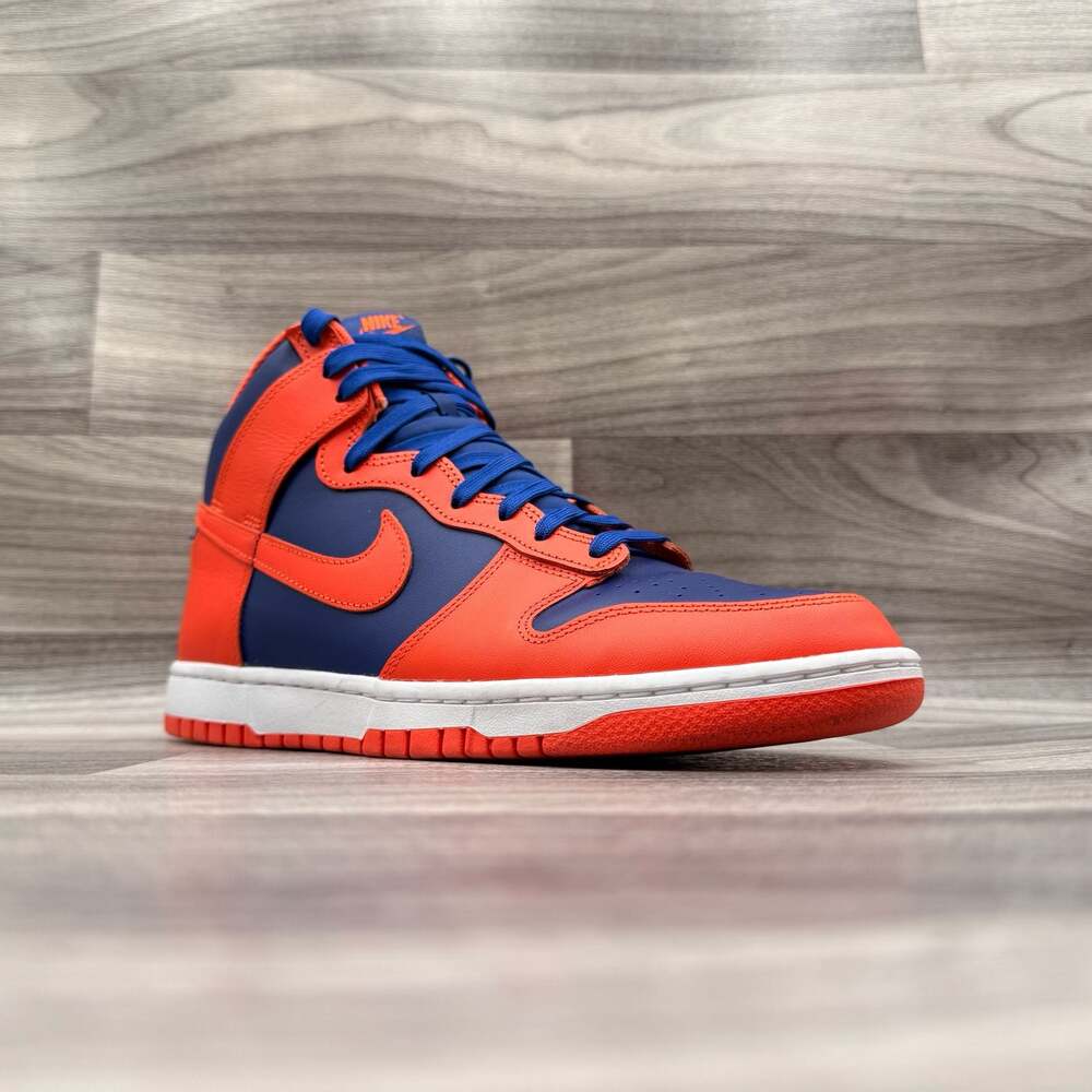 Nike Dunk High Retro 'Knicks' Men's Shoes Orange-Deep Royal DD1399-800